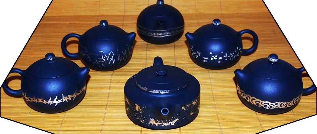 紫砂壶错金银作品《星河》